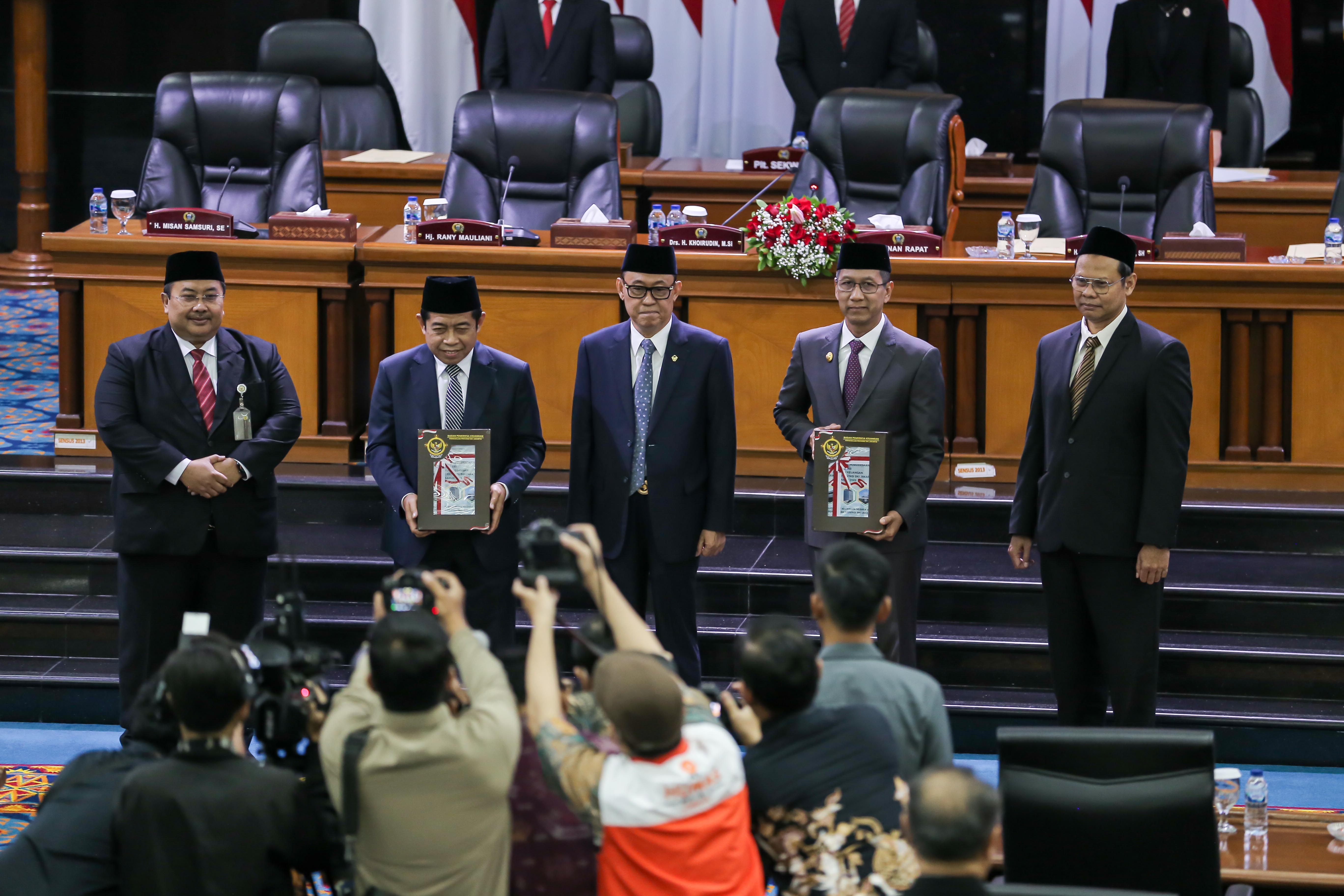 Rapat Paripurna : Penyerahan Laporan Hasil Pemeriksaan (LHP) BPK RI atas laporan keuangan Pemerintah Provinsi DKI Jakarta Tahun 2023